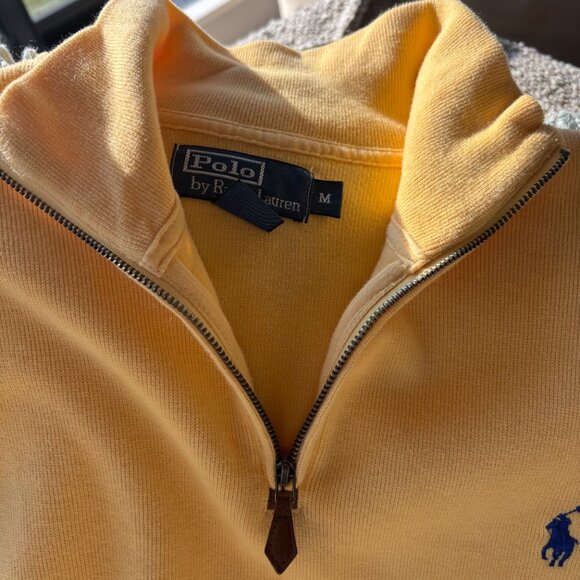 Mens Polo Zip Pullover (M) - Picture 2 of 4